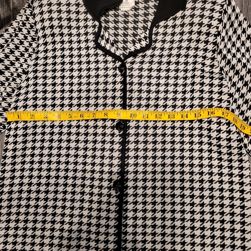 Exclusively Misook Houndstooth Pattern Light Jack… - image 5